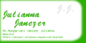 julianna janczer business card